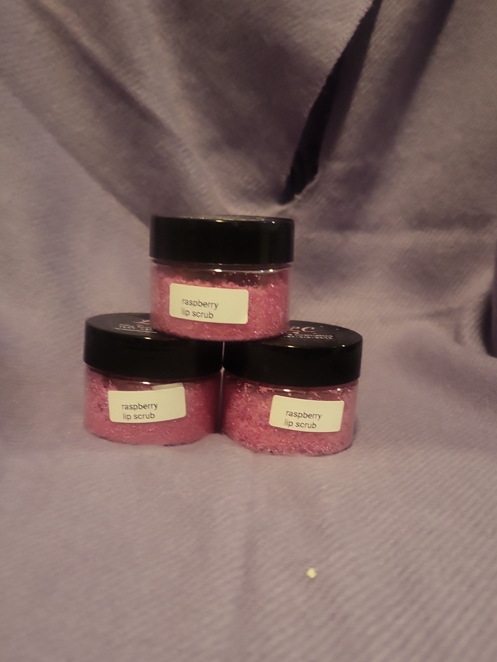 Raspberry Lip Scrub - Pink Exfoliating Handmade Qt 1
